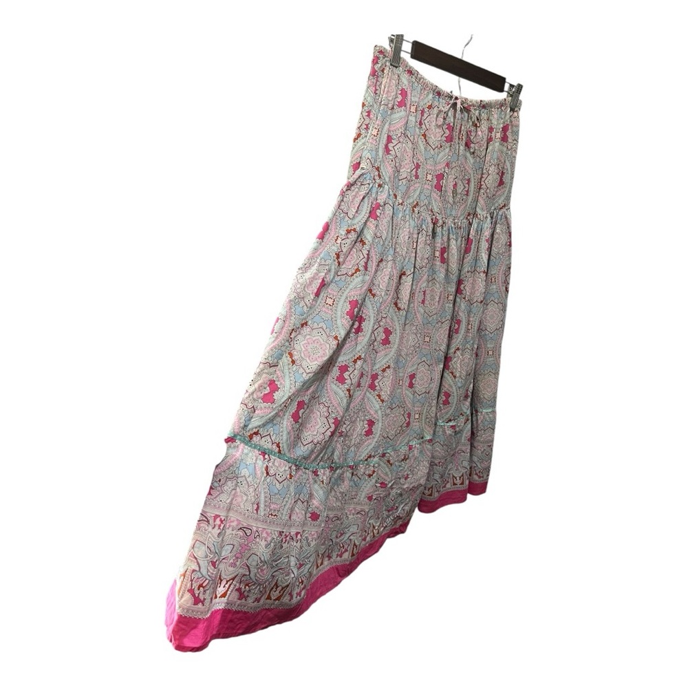 SUNDANCE PAISLEY PRAIRIE 100% COTTON PETTICOAT MAXI SKIRT SIZE MEDIUM - Picture 3 of 14